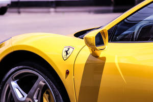 Yellow Ferrari Car Wallpaper