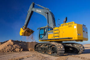 Yellow John Deere Excavator Wallpaper