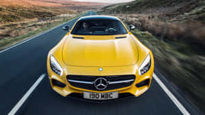 Yellow Mercedes Benz Car Hd Wallpaper