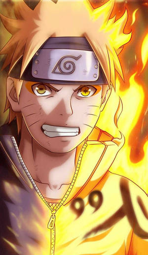 Yellow Naruto, Ready For Action Wallpaper