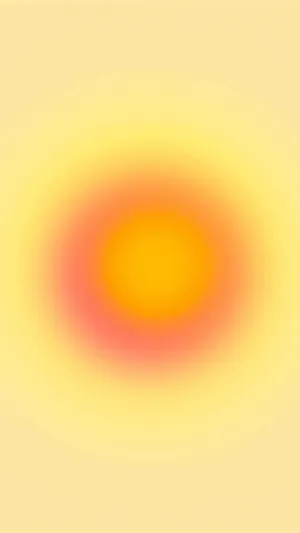 Yellow Orange Radial Aura Color Wallpaper