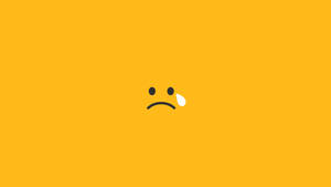 Yellow Sad Aesthetic Tears Wallpaper