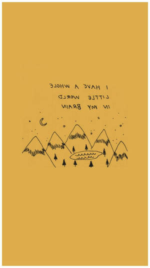 Yellow Vintage Aesthetic Style Wallpaper