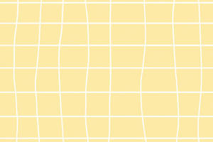 Yellow White Grid Aesthetic Wallpaper