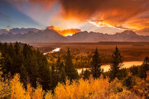 Yellowstone National Park In Autumn Wallpaper