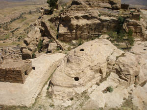 Yemen Landscape Aerial Wallpaper