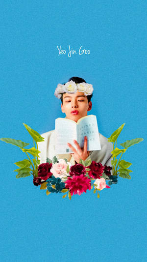 Yeo Jin Goo Floral Fan Art Wallpaper