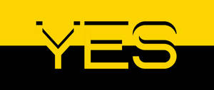 Yes Yellow & Black Wallpaper