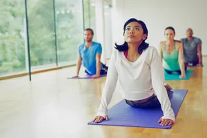 Yoga Class In Aesthetic Wallpaper