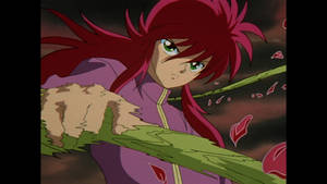 Yoko Kurama With Green Thorn Whip Wallpaper