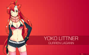 Yoko Littner In Action - Gurren Lagann Anime Character Wallpaper