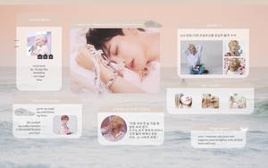 Yoon Jeonghan Pastel Aesthetic Collage Wallpaper