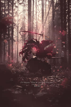 Yoriichi Tsugikuni Unleashes His Sword Attack Wallpaper