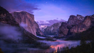 Yosemite National Park Purple Wallpaper