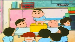 Young Shin Chan In School Wallpaper