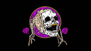 Young Thug Sporting A Skull Art T-shirt Wallpaper