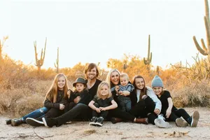 Youngest Professional Golfer Aaron Baddeley With Family Wallpaper