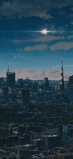 Your Name Iphone Tokyo Skyline Wallpaper