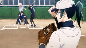 Yuji Itadori Plays A Game Of Baseball In The Jujutsu Kaisen World Wallpaper