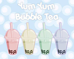 Yum Yum Bubble Tea Wallpaper