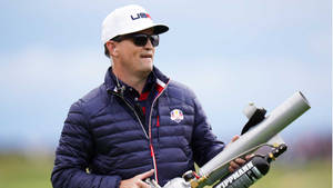 Zach Johnson In A Black Jacket Wallpaper