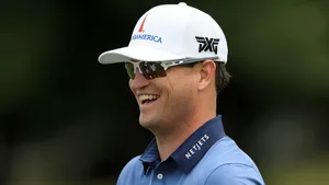 Zach Johnson With A Winning Smile Wallpaper