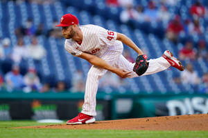 Zack Wheeler After Pitching Ball Wallpaper