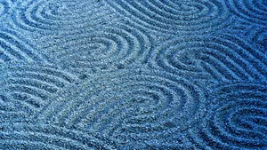 Zen Garden Sand Blue Pc Wallpaper