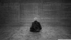 Zen Meditating Monk Wallpaper