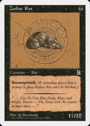 Zodiac Rat Card Portal Three Kingdoms Wallpaper