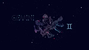 Zodiac Sign Twin Gemini Constellation Wallpaper