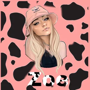 Zoe Laverne Black Pink Spots Wallpaper