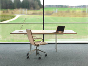 Zoom Background Office With Glass Wall Wallpaper