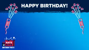 Zoom Party Birthday Graphic Design Wallpaper