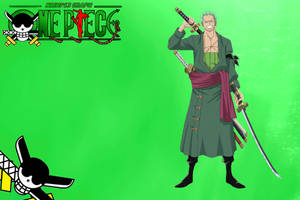 Zoro, The Unstoppable Swordsman Wallpaper